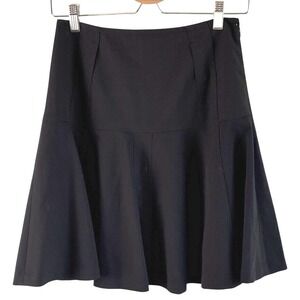 INC International Concepts Black A-Line Flared Skirt